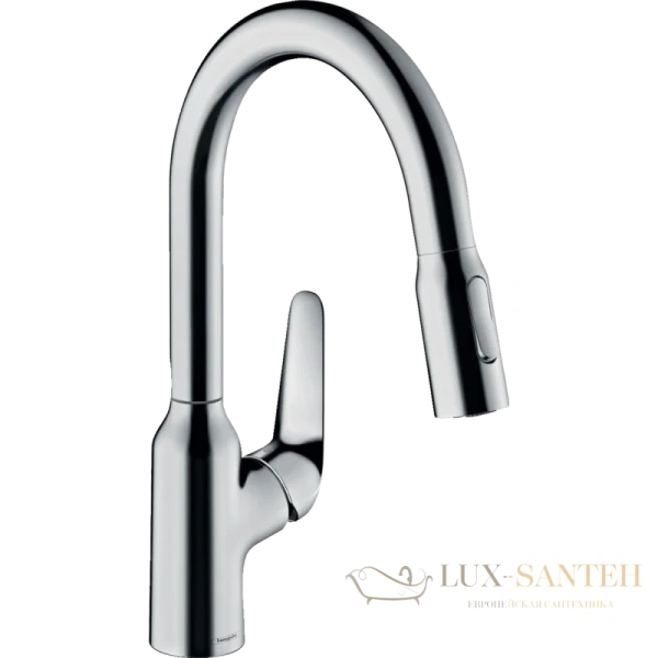 кухонный смеситель hansgrohe focus m42 71801000 с вытяжным душем 2jet