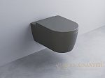 Унитаз подвесной безободковый, Cielo, Smile, SMVSNWK CM, 340x530x270h мм, с комплектом креплений, Cemento