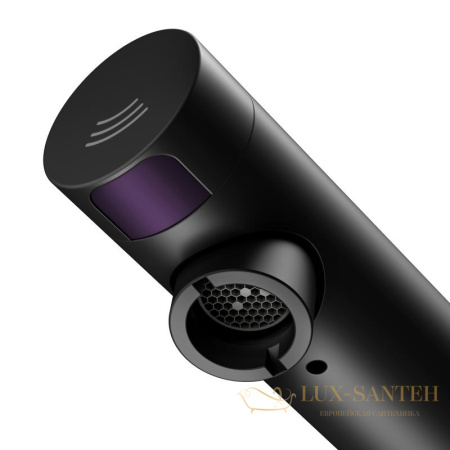 сенсорный смеситель для умывальника для встраиваемого монтажа dn 15 keuco ixmo, 59517371102, 252 мм, черный матовый (ral 9011)