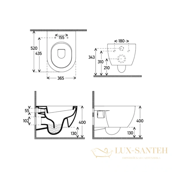 унитаз подвесной безободковый aquame aqm2011, с быстросъемным сиденьем softclose, белый глянцевый