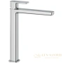 смеситель kludi renon 422980575 для раковины высокий, хром