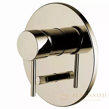 смеситель для душа встраиваемый fima carlo frattini spillo up f3039x2sn, на 2 выхода, никель брашированный