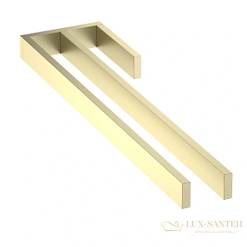 полотенцедержатель двойной timo petruma 15252/17, золото матовое