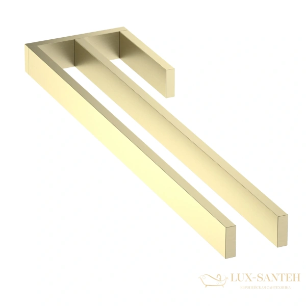 полотенцедержатель двойной timo petruma 15252/17, золото матовое