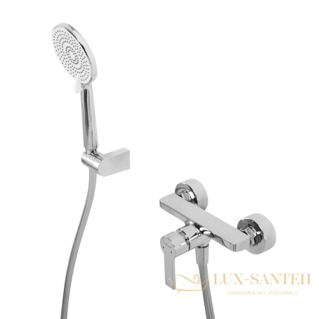 смеситель для душа belbagno aurora-esdm-crm, с ручным душем, хром глянцевый глянцевый 