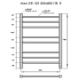 полотенцесушитель электрический с/т grois alex gr-102 500/800 п8 ral9005 u черный матовый