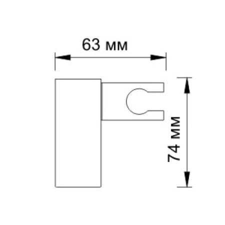 настенный поворотный держатель лейки wasserkraft a011, хром