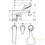 смеситель для ванны hansgrohe talis e 71730000, хром