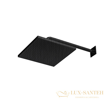 верхний душ 300 мм, almar velvet e044278.mb, без кронштейна, черный матовый