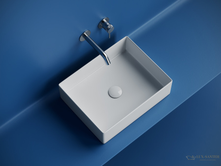 раковина накладная ceramica nova element cn6069, 471*361*130 мм, белый