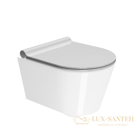 сиденье gsi pura slim ms86csn11 с крышкой soft close - quick release для унитазов из серии norm | pura, белый