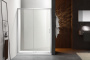 душевая дверь aquatek aqnaa6121-120 двухэлементная, раздвижная 1200x2000, хром