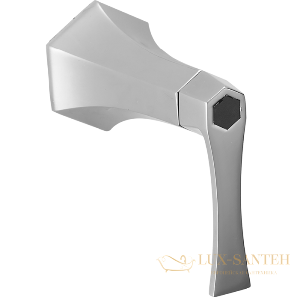 cisal cherie, cf0020006t, внешняя часть переключателя на 2 выхода, цвет хром х черный