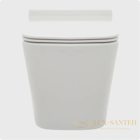 унитаз подвесной безободковый aquame aqm2003, с быстросъемным сиденьем softclose, белый глянцевый