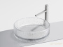 умывальник чаша накладная круглая прозрачная, ceramica nova cristal 360*360*112мм cn6062