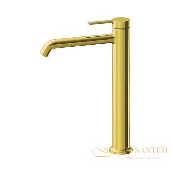 смеситель для раковины, fima carlo frattini snap, f3111los, золото брашированное