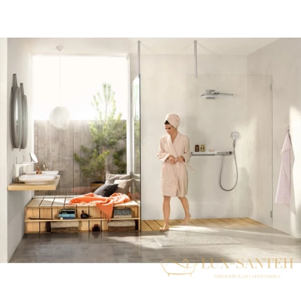 термостат hansgrohe showertablet select белый/хром 13184400