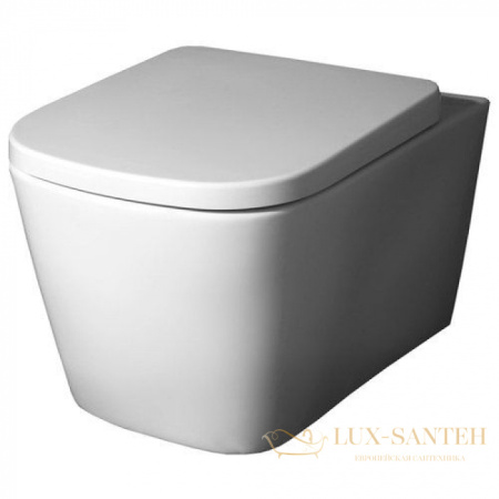 приставной унитаз belbagno albano bb120cbr без сиденья, белый