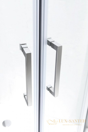 душевой уголок cezares molveno molveno-r-2-100-p-cr 100х100 профиль хром, стекло рифленое