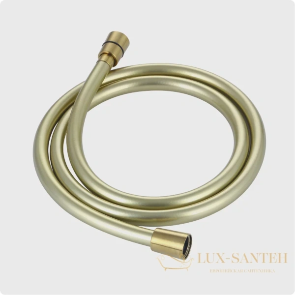 душевой шланг 1000 мм, aquame  aqm1501bg, с защитой от перекручивания, золото брашированное