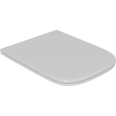подвесной безободковый унитаз d&k quadro dt1516016 с сиденьем микролифт, белый