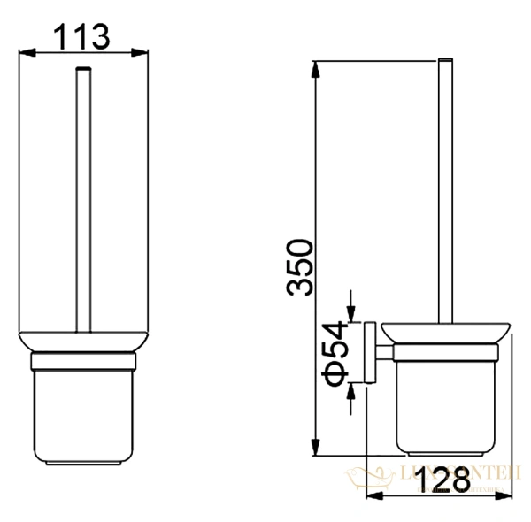 ерш timo saona 13061/13, никель брашированный