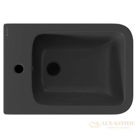 биде подвесное aqueduto macio mac0340, 525*370, черный матовый