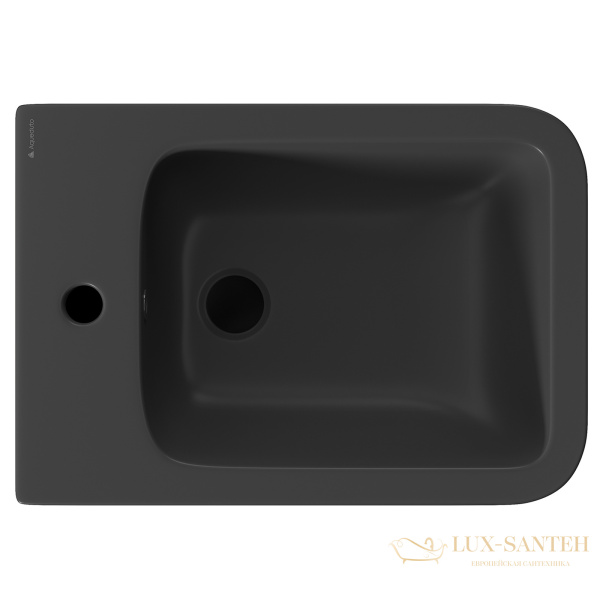 биде подвесное aqueduto macio mac0340, 525*370, черный матовый