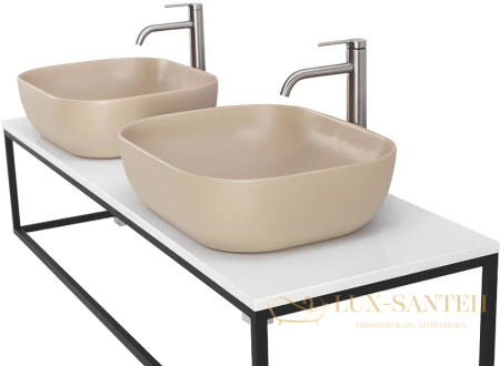 столешница под раковину belbagno ek-120-2-bl 120 см, bianco lucido