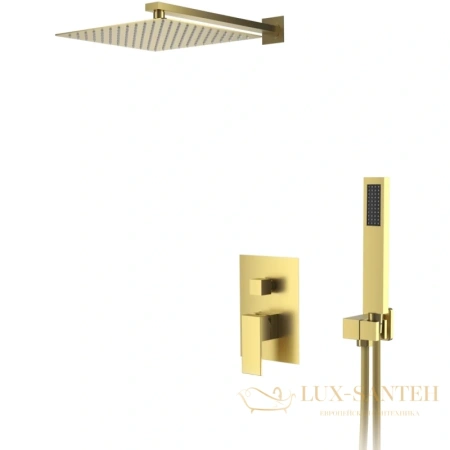 душевая система для душа d&k bayern.liszt da1515707a04 встраиваемая, золото матовое