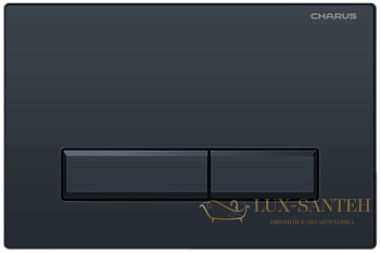 панель смыва charus tm, raiden, fp.321.dw.01, черный матовый