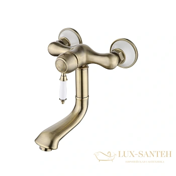 смеситель для кухни/ раковины lemark villa lm4811b, бронза