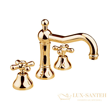 смеситель для раковины, nicolazzi nuova brenta, 2509gb, с донным клапаном, gold brass