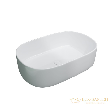 раковина накладная charus tenaro 700-024w, 560*390*140 мм, белый глянцевый