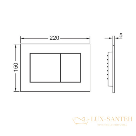панель смыва tece tecenow 9240400, белая
