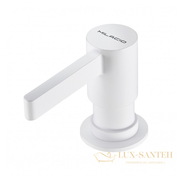дозатор для жидкого мыла встраиваемый milacio mcu.933.wh, белый матовый