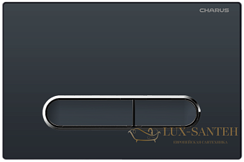 панель смыва charus tm, magnus, fp.340.dw.01, черный матовый
