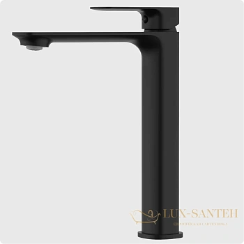 смеситель для раковины aquame monza aqm6314mb, черный матовый