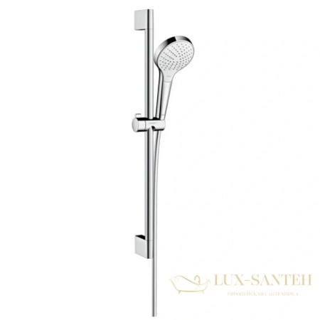душевой гарнитур hansgrohe croma select s 26563400 ecosmart, белый - хром