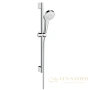 душевой гарнитур hansgrohe croma select s 26563400 ecosmart, белый - хром