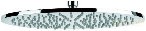 душевая антикальковая головка emmevi c06657mm250/neo из латуни 250 мм подключение 1/2", черный матовый