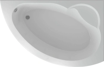 акриловая ванна aquatek аякс 2 170х110 ayk170-0000089 правая, без гидромассажа, с фронтальным экраном (вклеенный каркас)