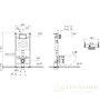 комплект vitra zentrum round 9879b003-7200 подвесной унитаз + система инсталляции, белый