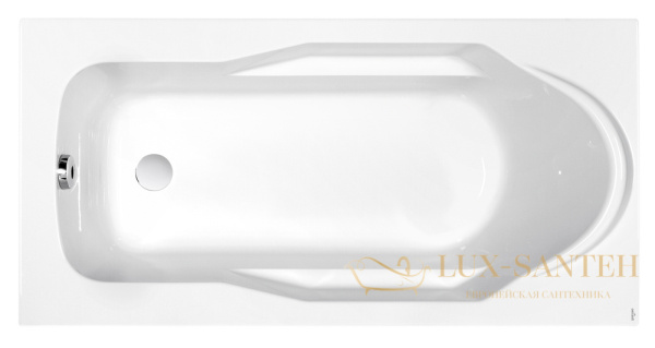 ванна прямоугольная cersanit santana 140x70, 63348, цвет белый