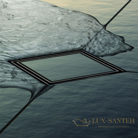 основа для плитки с монтажным элементом tece tecedrainpoint s 150 plate 3660011 в стальной рамке, нерж. сталь глянцевая