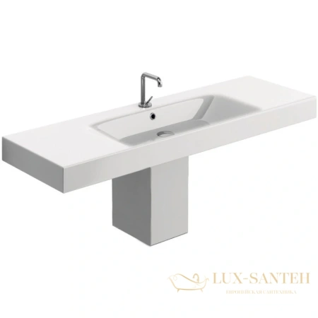 раковина kerasan cento 353501*1 140х45 см, белый