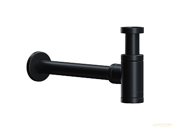 сифон для раковины ceramica nova, 70001mb, черный матовый