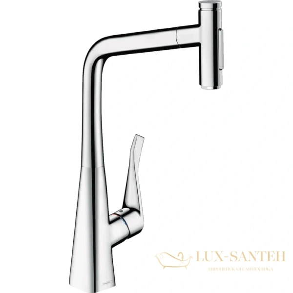 смеситель для кухни hansgrohe metris select 73816000
