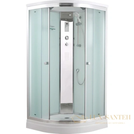 душевая кабина timo comfort t-8809 f 90x90x220 см, стекло матовое