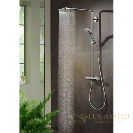 душевая система hansgrohe raindance select s showerpipe 240 1jet 27633000 хром